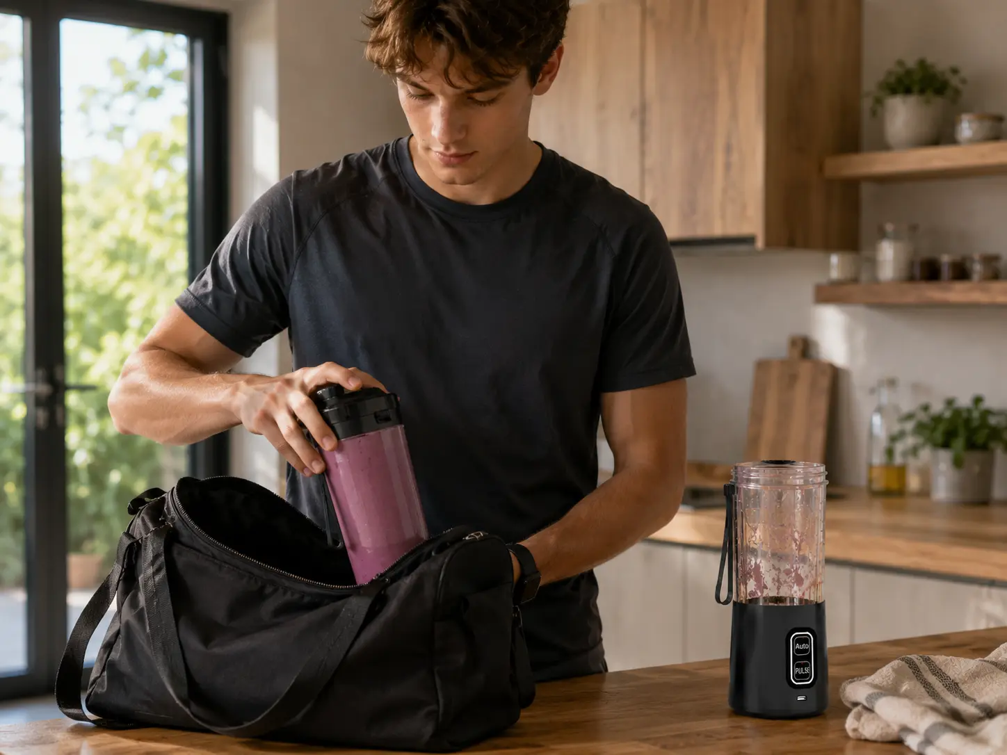 BlendGo Max blender portable 700ml rechargeable USB pour smoothies grande capacité
